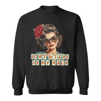 Don't Stare At My Rack Mahjong Chinese Mah Jong Sweatshirt - Thegiftio UK