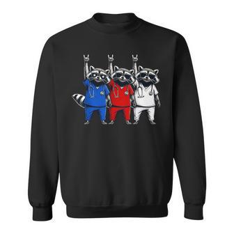 Drapeau Américain Raton Laveur Du 4 Juillet Pour Infirmière Patriotique Drôle Sweater e - Cadeauxyz