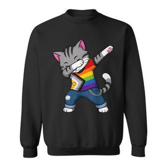 Drapeau De La Fierté Lgbtqia Pour Chat Dabbing Pride Mois Sweater e - Cadeauxyz