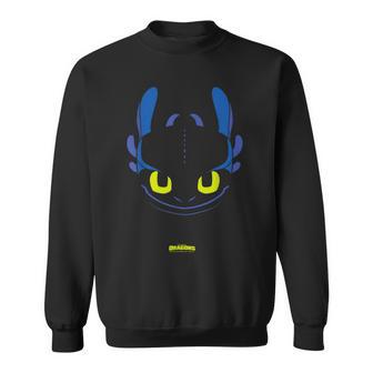 Dreamworks ドラゴンズ トゥースレス ナイトフューリー ビッグフェイス コスチューム スウェットシャツ - Kawaiitshirt