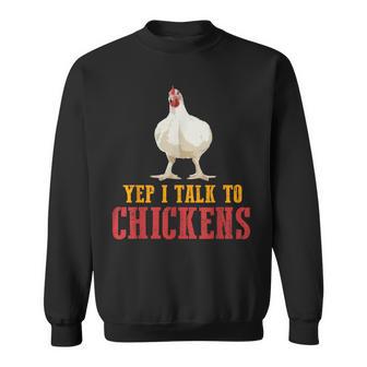 Drôle Je Parle Aux Poules Humour Ferme Animaux Sweater e - Cadeauxyz