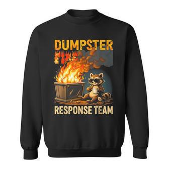 Dumpster Fire Response Team Trash Raccoon Drinking Campfire Sweatshirt - Thegiftio