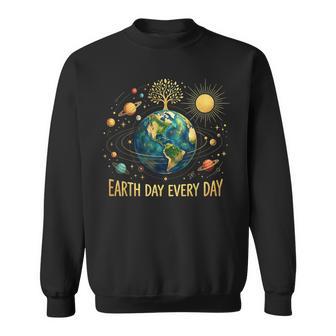 Earth Day Every Day Save The Earth Planets Sweatshirt - Monsterry