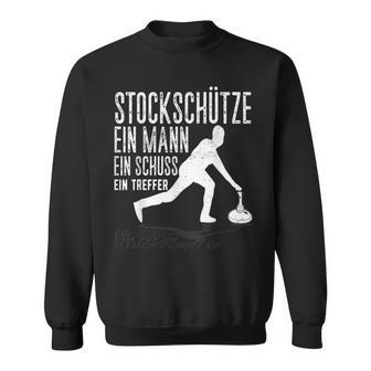 Eisstock Eistockschießentockschütze Sweatshirt - Seseable
