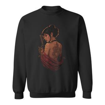 Élégant Tatouage De Geisha Dragonamouraï Sweater e - Cadeauxyz