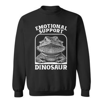 Emotional Support Dinosaur Bearded Dragon Lizard Sweatshirt - Thegiftio UK