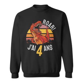 Enfant J'ai 4 Ans Dinosaure Dino Quatre Ans Anniversaire Garçon Sweater e - Cadeauxyz