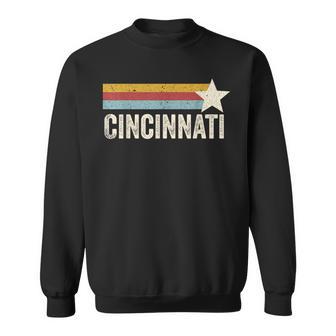 Estados Unidos American City 70'Star Usa -Intage Retro Cincinnati Camisa de entrenamiento - Regaloses