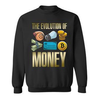 Evolution Of Money お金の進化 ビットコインプランb 暗号通貨btc ホドル スウェットシャツ - Kawaiitshirt