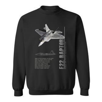 F-22 ラプター ジェット戦闘機仕様 スウェットシャツ - Kawaiitshirt