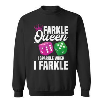 Farkle Game Night Dice Lover Sparkle Tournament Farkle Sweatshirt - Thegiftio