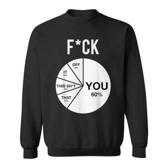 Fck You Pie Chart Maths Lover Cute Cool Humorous Felpa - Novitaregali