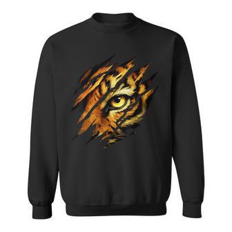 Fearless Tiger Eye Safari Zoo Wildlife Animal Zookeeper Sweatshirt - Thegiftio UK