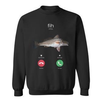 Fih Calling スペルミスフィッシュ 電話を受け入れる 魚 スウェットシャツ - Kawaiitshirt