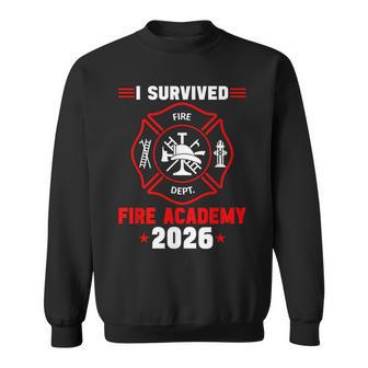 Fire Academy Graduation 2026 Badge Future Firefighter Sweatshirt - Monsterry