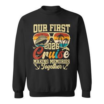 Our First Cruise 2026 Together Family Trip Matching Couples Sweatshirt - Thegiftio UK