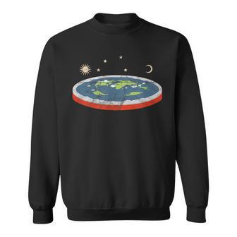 Flat Earth Conspiracy Intage Theoryociety Felpa - Novitaregali