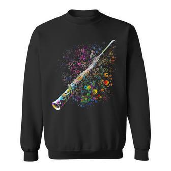 Flûte Traversière Coloré Musicien Flûte Traversière Cadeau P Sweater e - Cadeauxyz