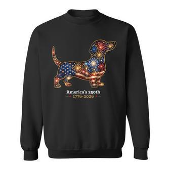 Freedom Crew Americas 250Th 1776-2026 Dachshund Dog American Sweatshirt - Thegiftio UK