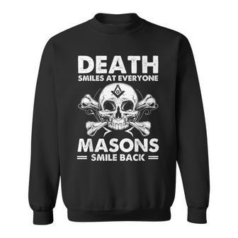 Freemasonkull Quote Deathmiles Mason ユーモア フリーメイソン スウェットシャツ - Kawaiitshirt