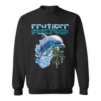 Frutiger Aeroplashy Dolphin Y2k 美的グラフィックデザイン スウェットシャツ - Kawaiitshirt
