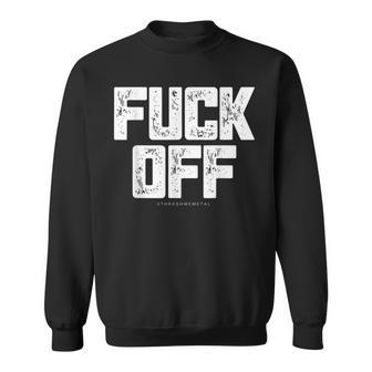 メンズ Fuck Off Thrash メタル スウェットシャツ - Kawaiitshirt