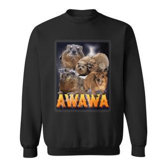 Awawa Hyrax Oddly Specific Meme Animal For Family Sweatshirt - Thegiftio UK