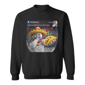 Cinco De Mayo Niche Ai Baby With Taco Motion Meme Sweatshirt - Thegiftio UK