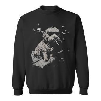 Dog Smoking Goldendoodle Sweatshirt - Thegiftio UK
