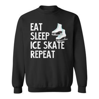 Eatleep Icekate Repeat フィギュアスケート スウェットシャツ - Kawaiitshirt