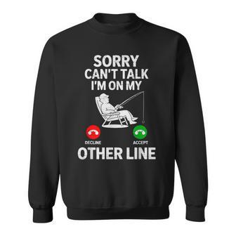 Fishing Dad Fisherman Fish Lover Saying Father's Day Sweatshirt | Seseable UK