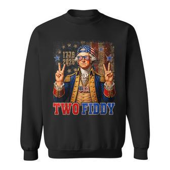 George Washington Middle Finger Two Fiddy 2 Fiddy Sweatshirt - Thegiftio UK