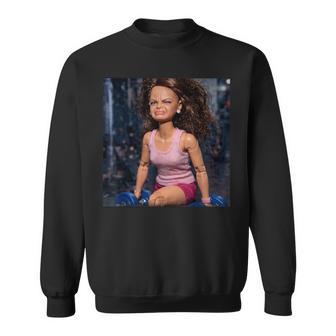 Gym Angry Disgusted Doll Reaction Face Meme Sweatshirt - Thegiftio UK