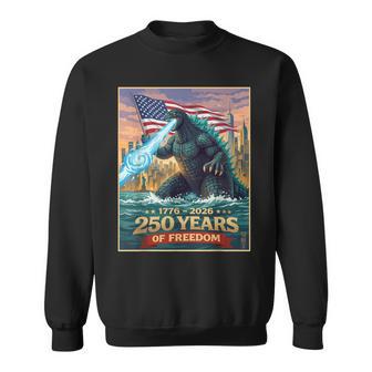 Kaiju Monster Japanese 250 Years 1776 2026 4Th Of July Sweatshirt - Thegiftio UK