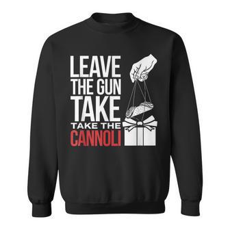 Leave The Gun Take The Cannoli メンズ レディース イタリア国旗 スウェットシャツ - Kawaiitshirt