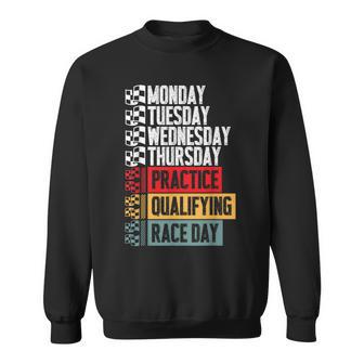 Monday Tuesday Thursday Practice Qualifying Race Day Sweatshirt - Thegiftio UK