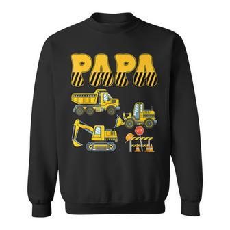 Papa Construction Excavator Kids Boy Family Set Sweatshirt - Thegiftio UK