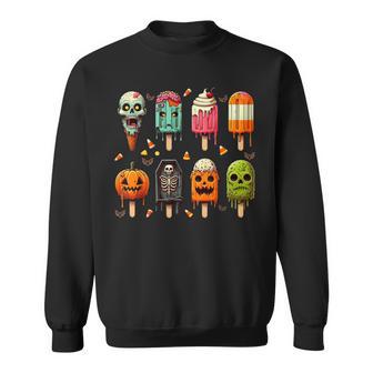 Popsicle Summer Horror Halloween Ice Cream Summerween Sweatshirt - Thegiftio UK