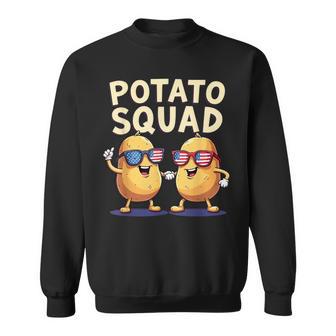 Potato Buddy Friendship And American Flag Sunglasses Sweatshirt - Thegiftio UK