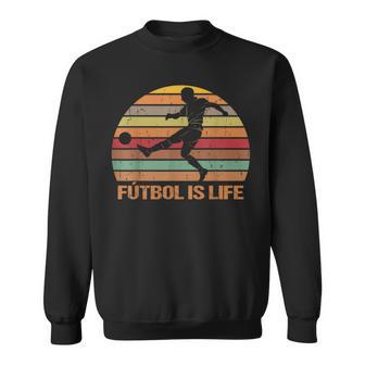 Futbol Is Life Rétrointage Sweater e - Cadeauxyz