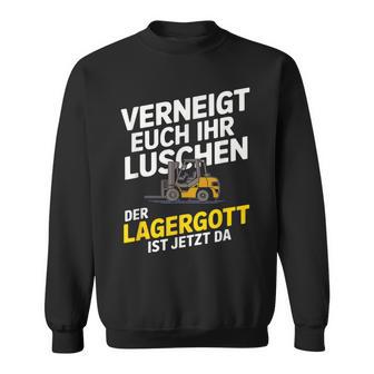 Gabelstapler Fahrer Beruf Lagerarbeiterpruch Sweatshirt - Seseable