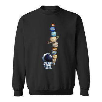 Galaxy Planets Sun Universe Outer Space Science Astronaut Sweatshirt - Thegiftio UK