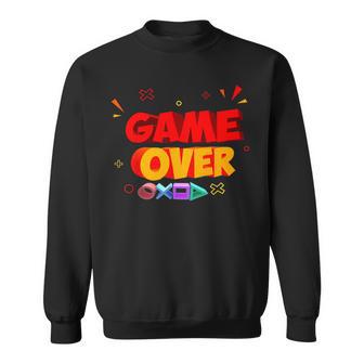 Game Over Vintage Retro Video Games Gaming Sweatshirt - Monsterry