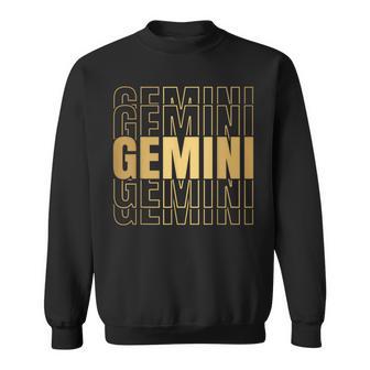 Gemini Zodiac Sign Lover May June Birthday Sweatshirt - Thegiftio UK