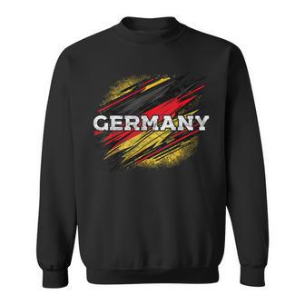 Germany Flagge Fussball Handballport Fan Deutschland Sweatshirt - Seseable