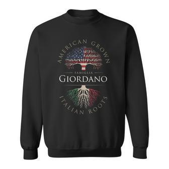 Giordano ファミリーネーム アメリカ栽培 イタリア ルーツ イタリア 国旗 スウェットシャツ - Kawaiitshirt