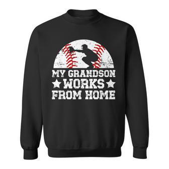 My Grandson Baseball Catcher Grandpa Of A Baseball Catcher Sweatshirt - Thegiftio UK