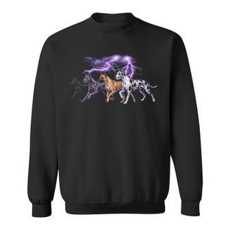 Great Dane ビンテージ 90年代 犬好き グレートデーン オーナー メンズ レディース スウェットシャツ - Kawaiitshirt