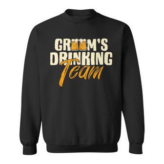 Groom's Drinking Team Junggesellenabschied Hochzeit Trauzeugen Sweatshirt - Seseable