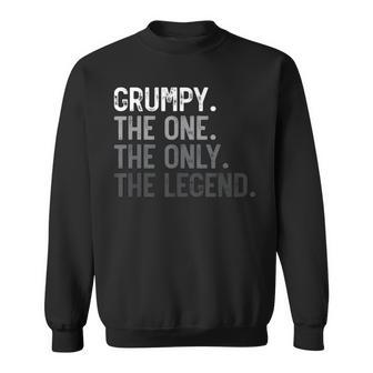 Grumpy One Only Legend Father's Day For Papa Grandpa Sweatshirt - Thegiftio UK